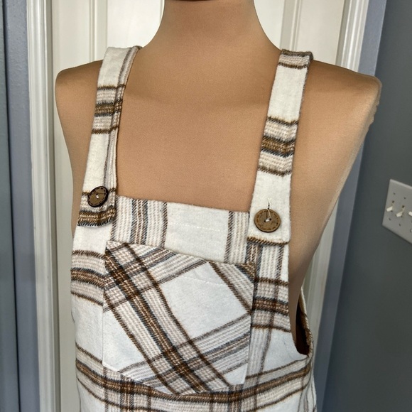 Barrels and Oil Plaid Flannel Overall Dress - Picture 2 of 7